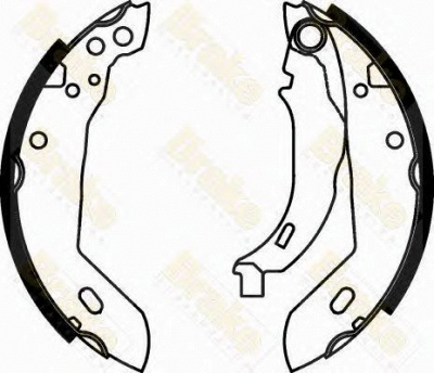 BRAKE ENGINEERING sh1158 -  Комплект тормозных колодок